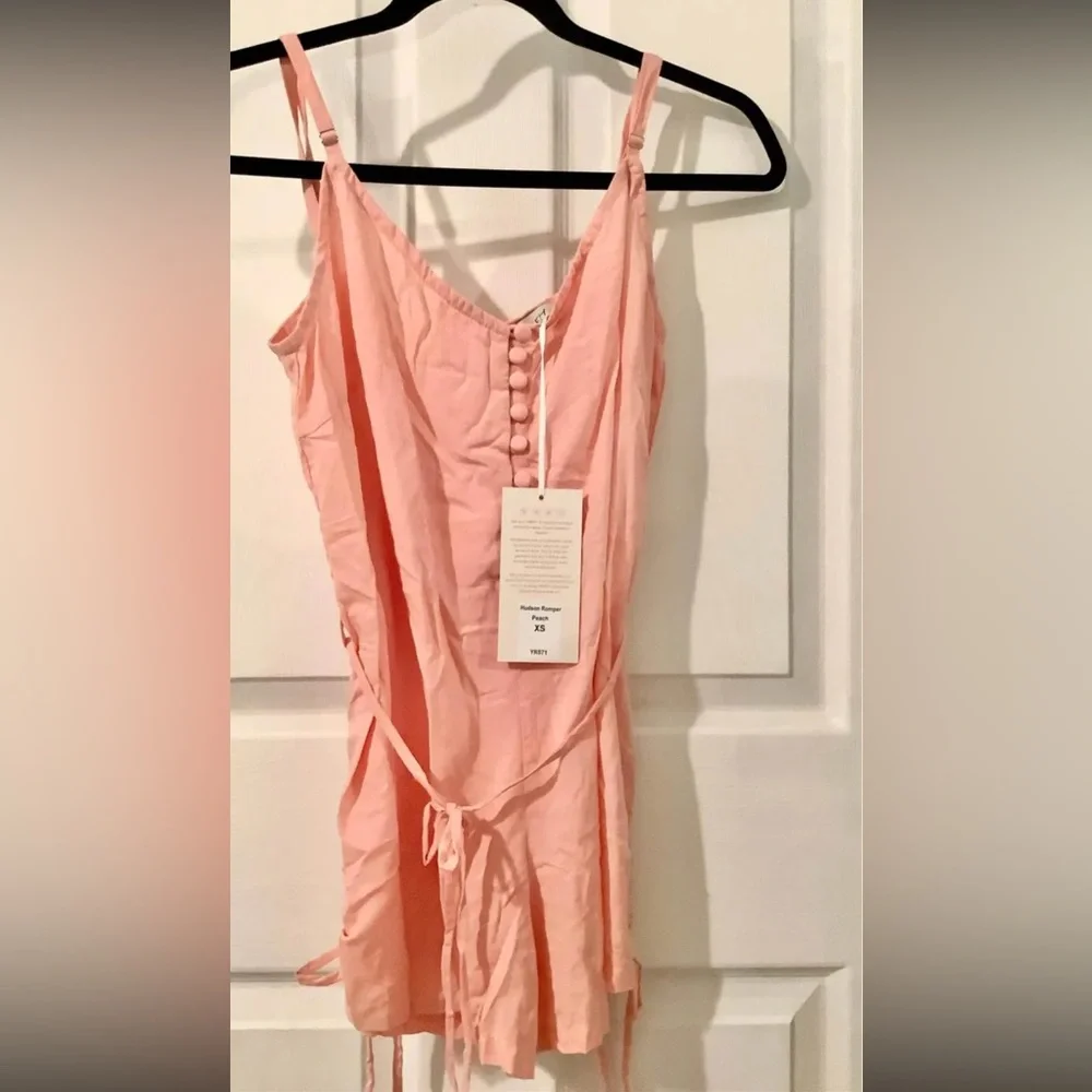 YIREH ROMPER (Hawaii Designer, NEW WITH TAGS NEVER WORN)- Coral/Peach Color - Picture 3 of 9